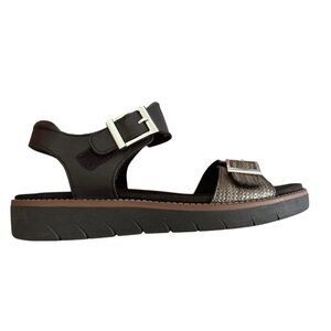 Remonte Metallic/Black Sandals
